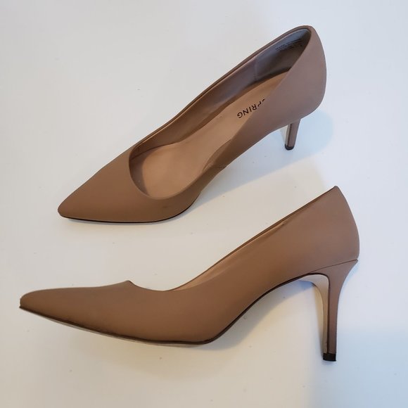 Matte Nude Pointy Toe Heels Call It Spring